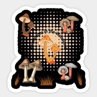 Wild mushroom hunt Sticker